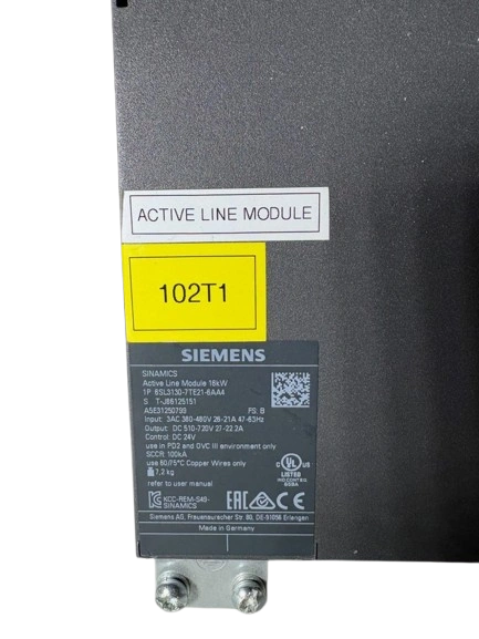 Siemens Sinamics 6SL3130-7TE21-6AA4