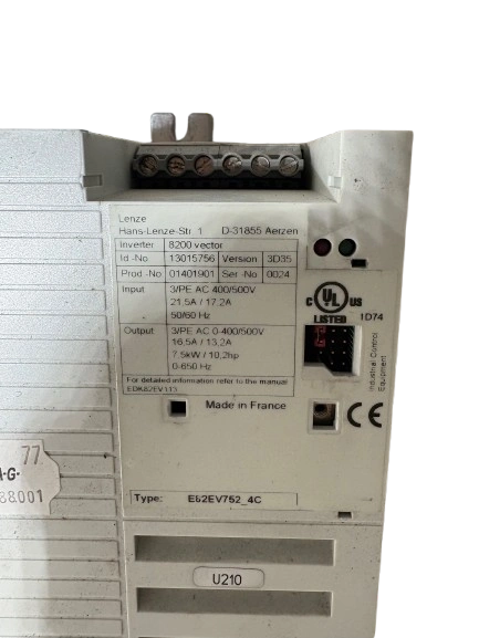 Lenze 8200 vector E82EV752_4C