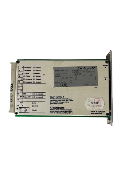 Schroff MAX 124 Power Supply 1190500835 BH