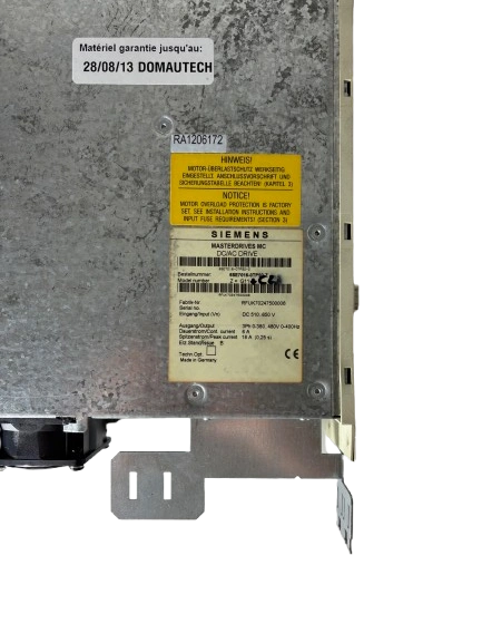 Siemens 6SE7016-0TP50-Z Masterdrives MC DCAC Drive